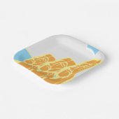 イースターアイランドモアイヘッズヒストリカル紙プレート ペーパープレート (傾斜あり)