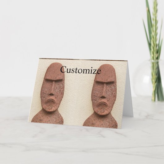 イースターアイランドモアイヘッドサンダー_コーブ カード (正面)