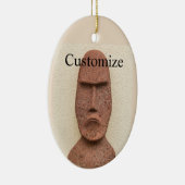 イースターアイランドモアイヘッドサンダー_コーブ セラミックオーナメント (右)