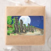 イースターアイランドモアイ ラベル (インサイチュ)