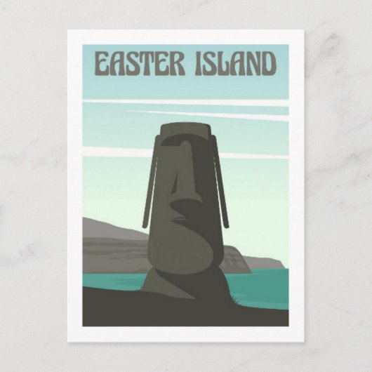 イースターアイランド旅行のお土産 ポストカード (正面)