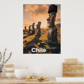 イースターアイランド – レトロ旅行 ポスター (キッチン)