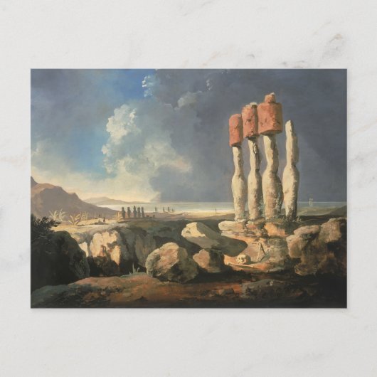 イースターアイランド、南米はがき ポストカード (正面)