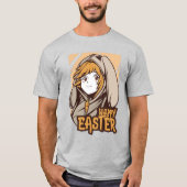 イースターアニメの少女 Tシャツ (正面)