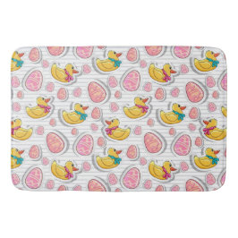 イースターアヒルと卵のパターン バスマット