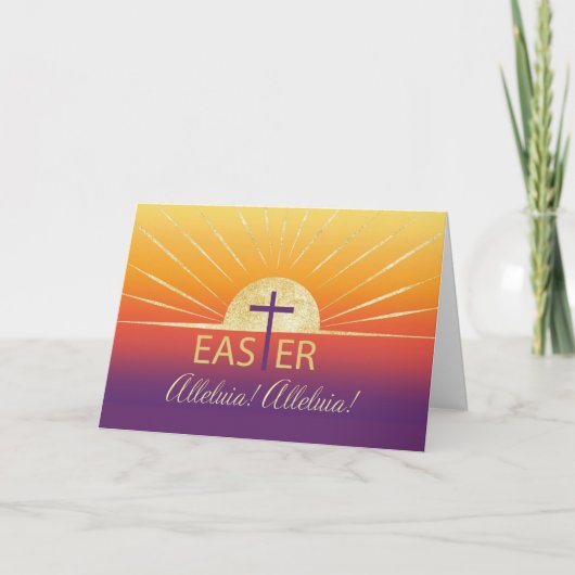 イースターアリュイア恵みサンライズと金ゴールドルック カード (正面)