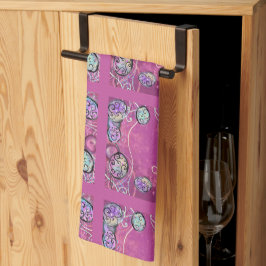 イースターアート キッチンタオル