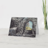 イースターイエス復活の水彩炭 カード (正面)