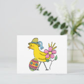 イースターイエローバードTシャツとギフト シーズンポストカード (スタンド正面)