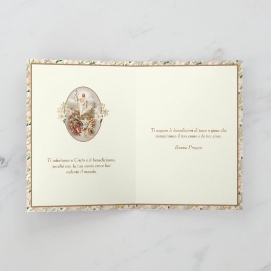 イースターイタリアン恵みブオナパスカ シーズンカード (内部)