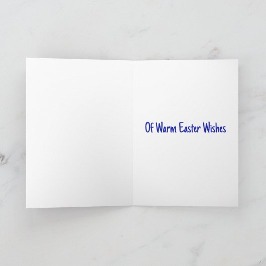 イースターウィッシュのトラック積み – ファンゴッホスタイル卵 カード (内部)