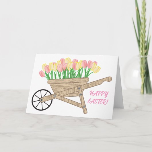 イースターウィッシュズカードのバレル サンキューカード (正面)