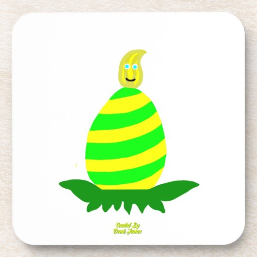 イースターウィッシュ懸命プラスチックコースター コースター (正面)