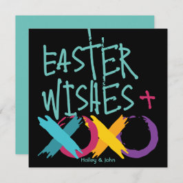 イースターウィッシュ、ハグ&キス | ブラックとターコイズ シーズンカード