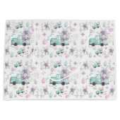 イースターウォーターカラーバニートラック ラージペーパーバッグ (正面)