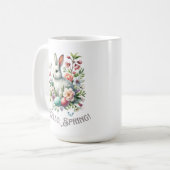 イースターウォーターカラーバニー&エッグ コーヒーマグカップ (正面左)