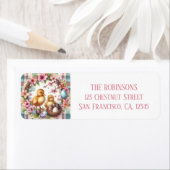 イースターウォーターカラープレイドツーダックリング ラベル (インサイチュ)