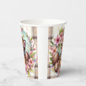 イースターウォーターカラープレイドフローラベビータイガー 紙コップ (左)