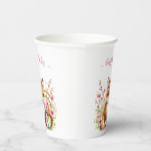 イースターウォーターベビーキツネ卵と花 紙コップ (右)