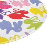 イースターウサギが付いているパターン カッティングボード (角)