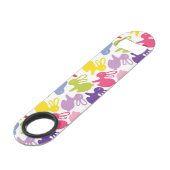 イースターウサギが付いているパターン スピード栓抜き (正面アングル)