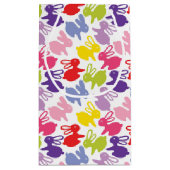 イースターウサギが付いているパターン スモールペーパーバッグ (裏面)