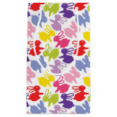 イースターウサギが付いているパターン スモールペーパーバッグ (正面)