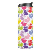 イースターウサギが付いているパターン タンブラー (回転左)