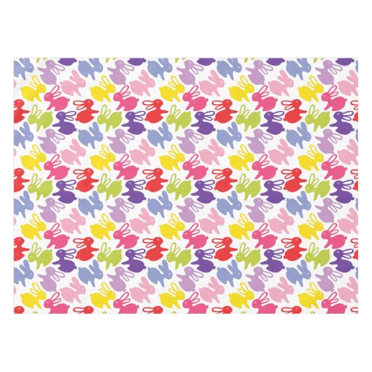 イースターウサギが付いているパターン テーブルクロス (正面(横))