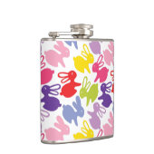 イースターウサギが付いているパターン フラスク (右)