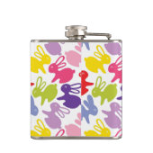 イースターウサギが付いているパターン フラスク (裏面)