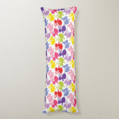 イースターウサギが付いているパターン ボディピロー (裏面 (縦))