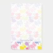 イースターウサギが付いているパターン ポストイット (正面)