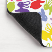 イースターウサギが付いているパターン マウスパッド (コーナー)