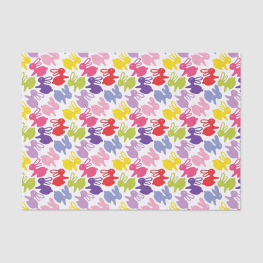 イースターウサギが付いているパターン 薄葉紙 (正面)