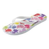 イースターウサギとのパターン ビーチサンダル (アングル)