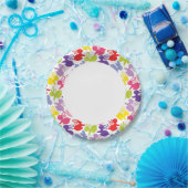 イースターウサギとのパターン ペーパープレート (パーティー)