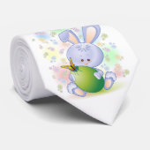 イースターウサギの卵と花のネクタイ ネクタイ (ロール)