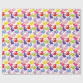 イースターウサギの模様 ラッピングペーパー (フラット)