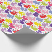 イースターウサギの模様 ラッピングペーパー (角)