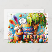 イースターウサギはいつも希望と魔法 シーズンポストカード (正面/裏面)