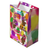 イースターウサギ色卵 ミディアムペーパーバッグ (正面アングル)