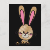 イースターウサギ葉書。 ポストカード (正面)
