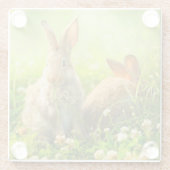 イースターウサギ ガラスコースター (裏面)