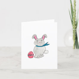 イースターウサギ サンキューカード