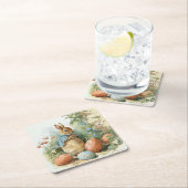 イースターウサギ スクエアペーパーコースター (インサイチュ)