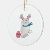 イースターウサギ セラミックオーナメント (左)