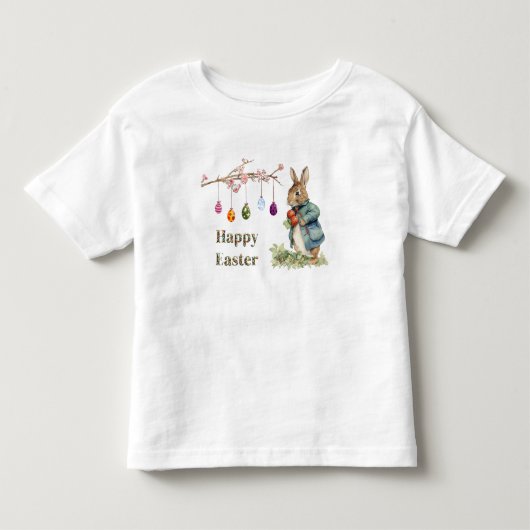 イースターウサギ トドラーTシャツ (正面)