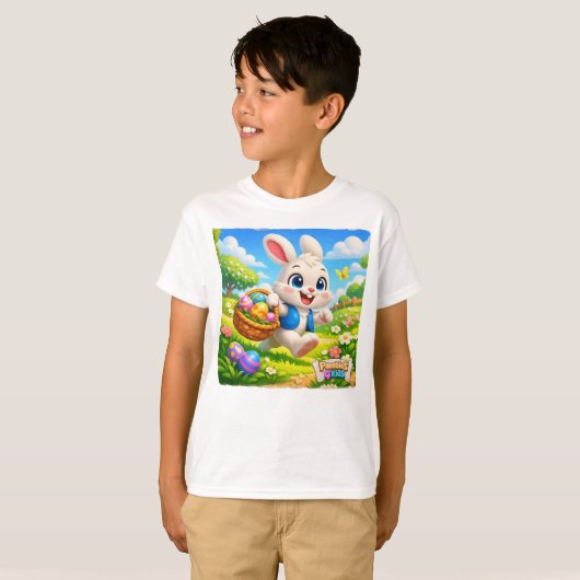 イースターウサギ パラブルズフォーキッズ Tシャツ (正面フル)