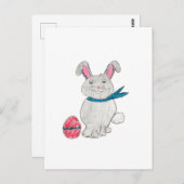 イースターウサギ ポストカード (正面/裏面)